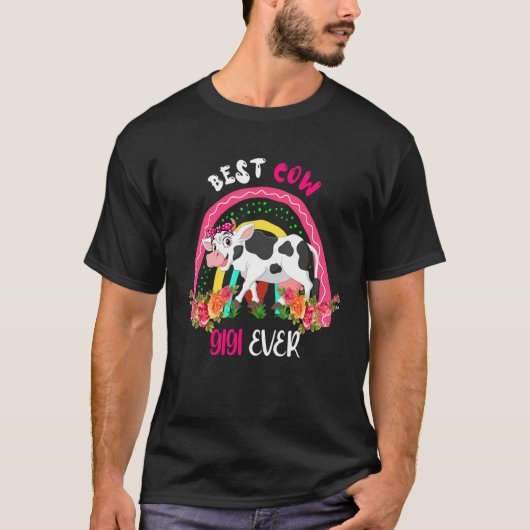 Best Cow Gigi Ever Cute Cow Bow Tie Farmer Mother' T-shirt (Voorkant)