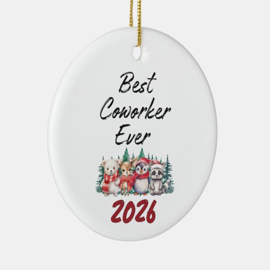Best Coworker Ever  Keramisch Ornament (Rechts)