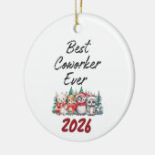 Best Coworker Ever  Keramisch Ornament (Links)