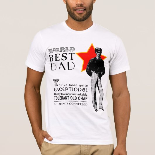 Best Cricket Dad Vaderdag T-shirt (Voorkant)