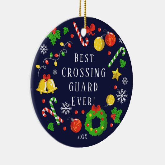 Best Crossing Guard Ever Kerstversiering Keramisch Ornament (Rechts)