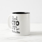 Best CTO Ever Chief Technology Officer Two-Tone Co Tweekleurige Koffiemok (Voorkant links)