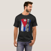 Best Cuban Dad Ever Cuba Daddy Father's Day T-shirt (Voorkant volledig)