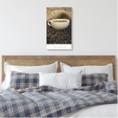 Best Cup - koffie en bonen op doek Canvas Afdruk (Insitu (Slaapkamer))