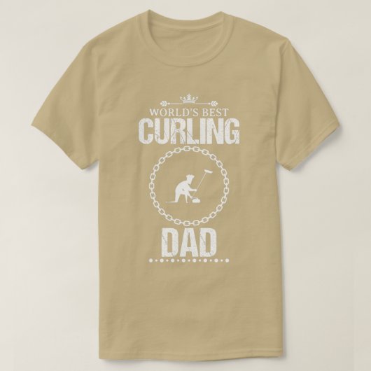 Best Curling Dad Funny Design for Gift 3 T-shirt (Design voorkant)