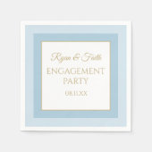 Best Custom Engagement party napkins Servet (Voorkant)