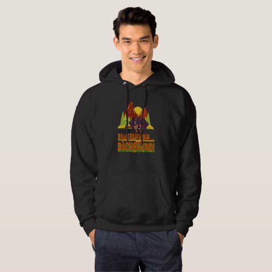 Best cute Dachshund Funny Wiener Dog I Spell Adve Hoodie (Voorkant volledig)