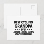 Best Cycling Grandpa Ever Vaderdag Grandfather Briefkaart (Voorkant / Achterkant)