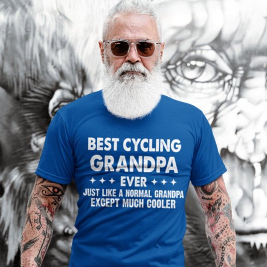 Best Cycling Grandpa Ever Vaderdag Grandfather T-shirt