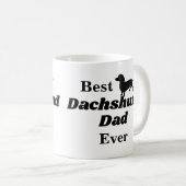 Best Dachshund Dad Ever Coffee Mok (Voorkant rechts)