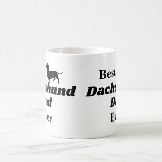 Best Dachshund Dad Ever Coffee Mok (Center)