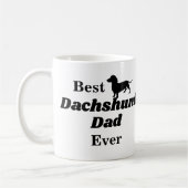 Best Dachshund Dad Ever Coffee Mok (Links)