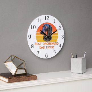 Best dachshund dad ever T-Shirt Grote Klok