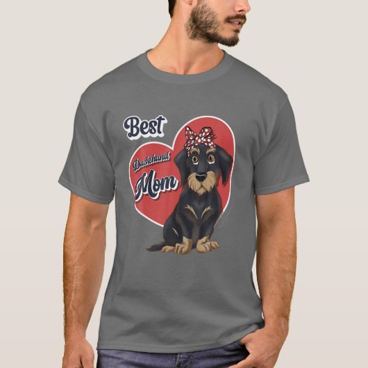 Best Dachshund Mam Cute Wire Haire Dogs T-shirt (Voorkant)