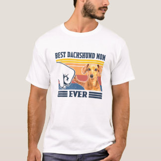 Best Dachshund Mam Ever Gift  Moederdag T-shirt