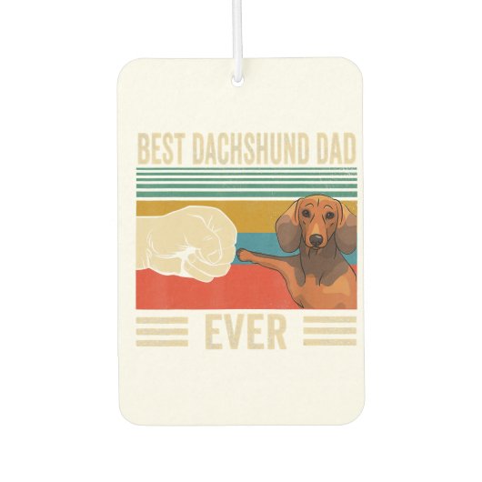 Best Dachshund Pap Ever Bump Luchtverfrisser (Voorkant)