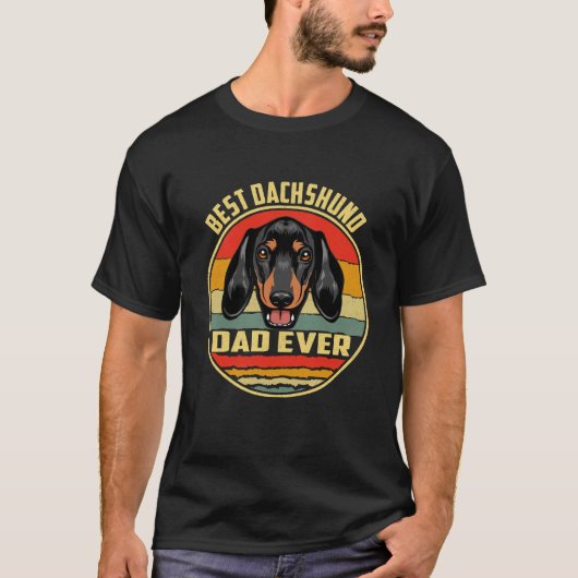 Best Dachshund Pap Ever T-shirt (Voorkant)