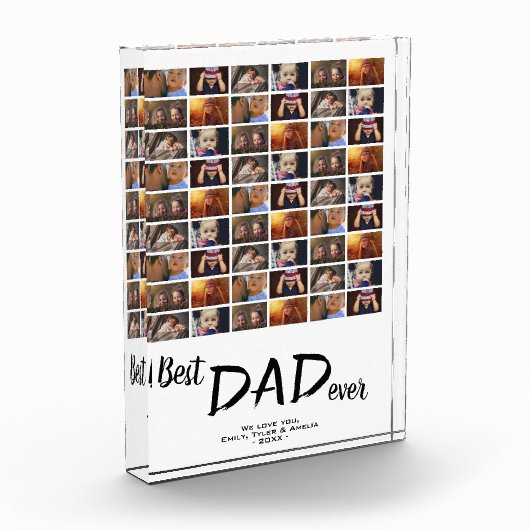 Best Dad 6 Photo Collage Family Photo Block Fotoblokken (Links)