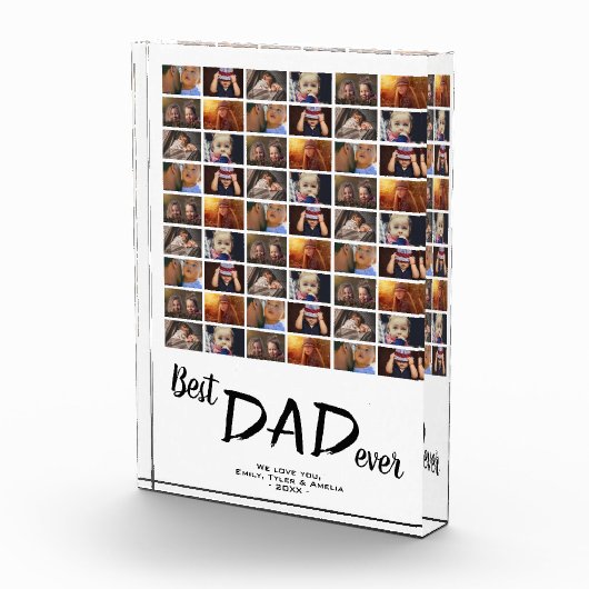 Best Dad 6 Photo Collage Family Photo Block Fotoblokken (Rechts)