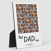 Best Dad 6 Photo Collage Family Photo Fotoplaat (Zijkant)