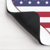 Best Dad American Flag Heart Muismat (Hoek)