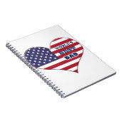 Best Dad American Flag Heart Notitieboek (Rechterzijde)