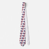 Best Dad American Flag Heart Stropdas (Voorkant)