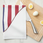 Best Dad American Flag Heart Theedoek (Quarter Fold)