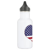 Best Dad American Flag Heart Waterfles (Links)