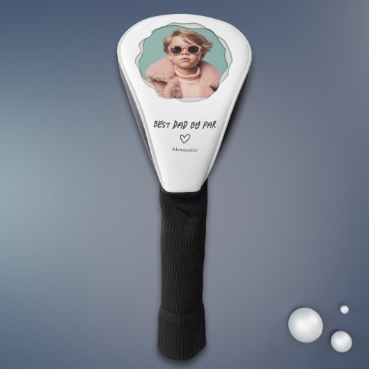 Best Dad beroemd gemaakt door Par Custom Photo Fat Golfheadcover