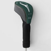 Best Dad beroemd gemaakt door Par Custom Script Mi Golfheadcover (Schuin)