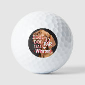 Best Dad beroemd gemaakt door Par Dog Golfballen (Voorkant)