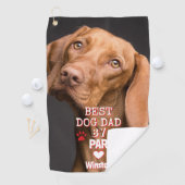 Best Dad beroemd gemaakt door Par Dog Golfhanddoek (Insitu)