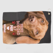 Best Dad beroemd gemaakt door Par Dog Golfhanddoek (Horizontaal)