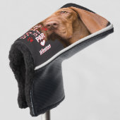 Best Dad beroemd gemaakt door Par Dog Golfheadcover (3/4 voorkant)