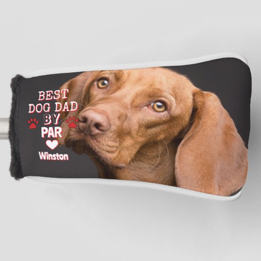 Best Dad beroemd gemaakt door Par Dog Golfheadcover (Voorkant)
