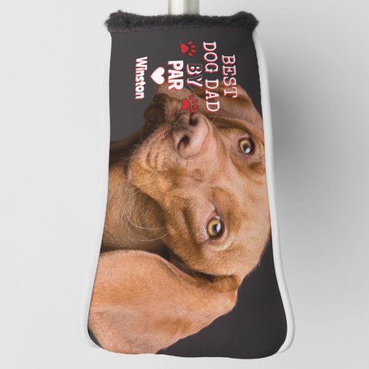 Best Dad beroemd gemaakt door Par Dog Golfheadcover (Draai 90)