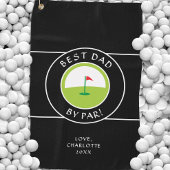 Best Dad beroemd gemaakt door Par | Fun Vaderdag C Golfhanddoek