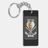 Best Dad beroemd gemaakt door Par Golf Lover Acryl Sleutelhanger (Voorkant Links)