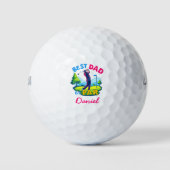 Best Dad beroemd gemaakt door Par | Golfliefhebber Golfballen (Voorkant)