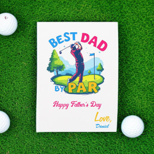 Best Dad beroemd gemaakt door Par Golfliefhebber Kaart