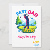 Best Dad beroemd gemaakt door Par | Golfliefhebber Kaart (Voorkant)
