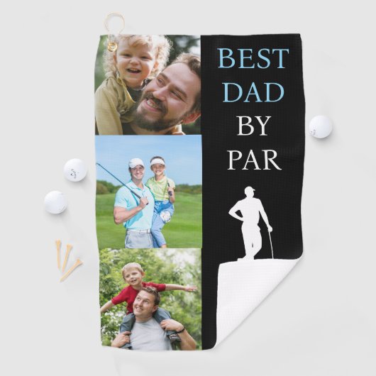 Best Dad beroemd gemaakt door Par Personalized Golfhanddoek (Insitu)