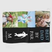 Best Dad beroemd gemaakt door Par Personalized Golfhanddoek (Horizontaal)