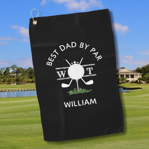 Best Dad beroemd gemaakt door Par Personalized Man Golfhanddoek