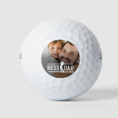 Best Dad beroemd gemaakt door Par Photo Golfballen (Voorkant)