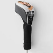 Best Dad beroemd gemaakt door Par Photo Golfheadcover (Schuin)