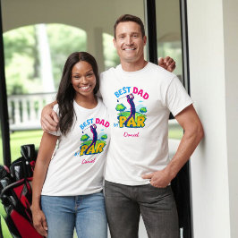 Best Dad beroemd gemaakt door Par | Vaderdag Golf  T-shirt