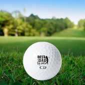 Best Dad beroemd gemaakt door Para Monogrammed Golfballen