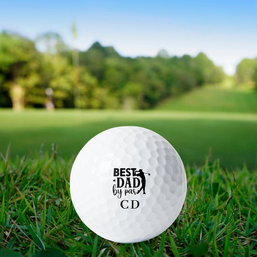 Best Dad beroemd gemaakt door Para Monogrammed Golfballen
